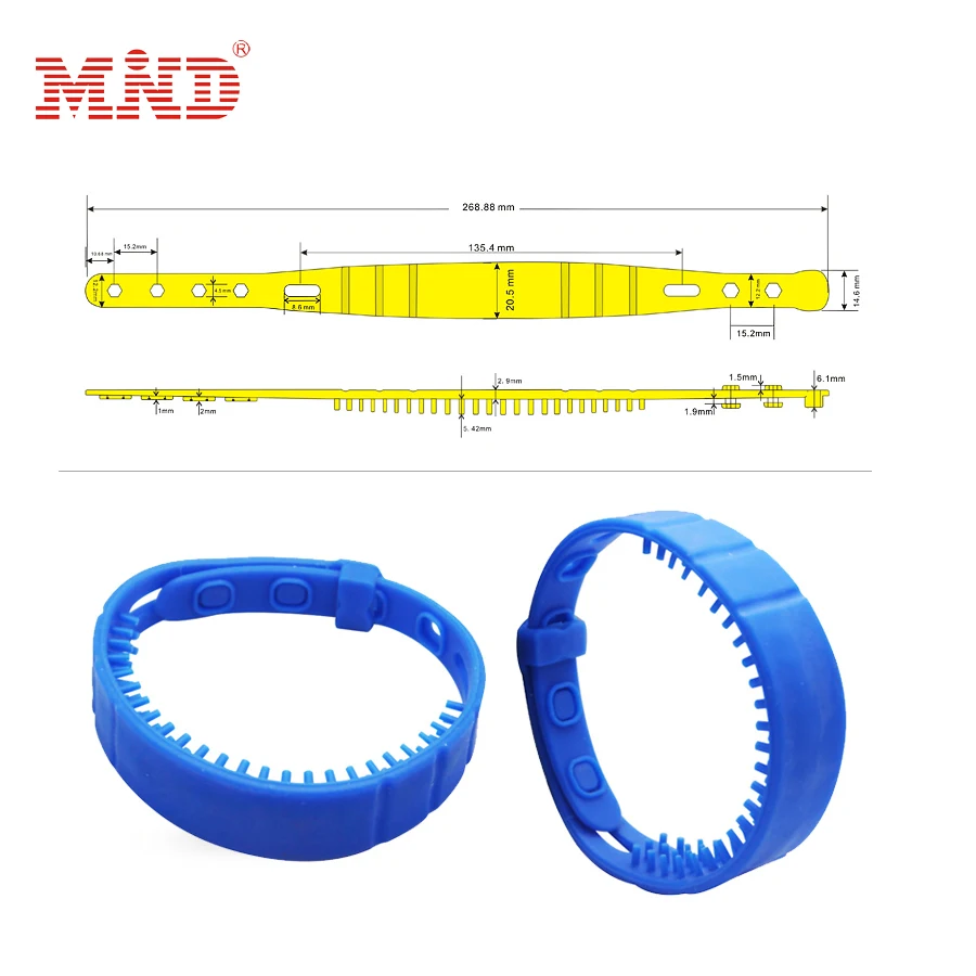 RFID waterproof silicone wristband passive rfid tag bracelets cashless 13.56mhz nfc bracelet