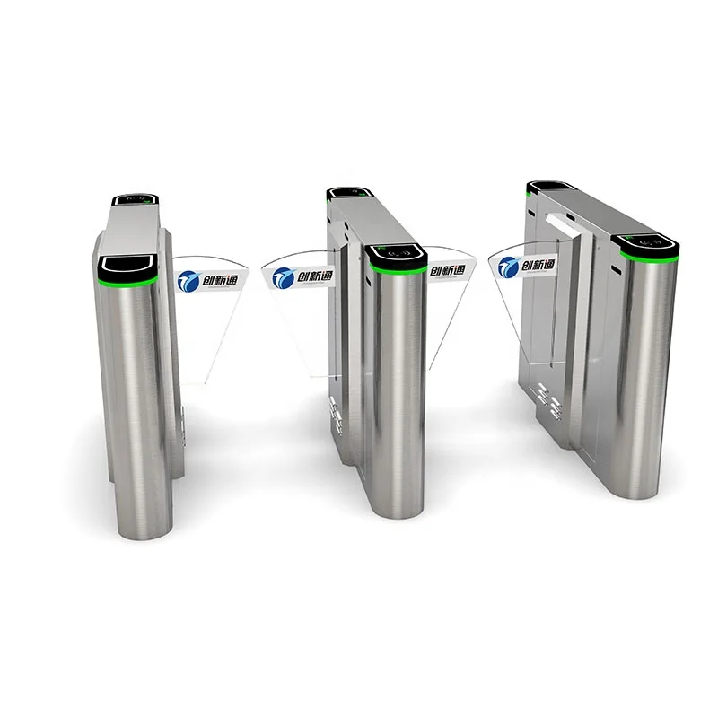 
Latest Design Retractable Flap Turnstile Barrier Luxury Flap Gate Turnstile used in Hotel Lobby 