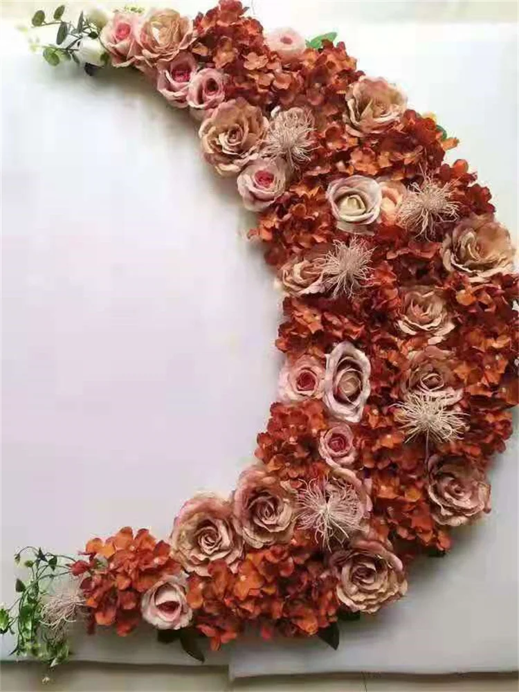 
V1007 China beautiful wall hanging flowers arch wedding decorative rose flowers 