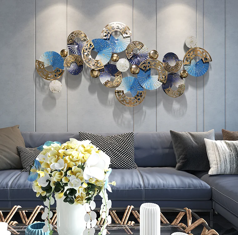 Classic generous background wall pendant wall decoration metal luxury modern iron wall decoration