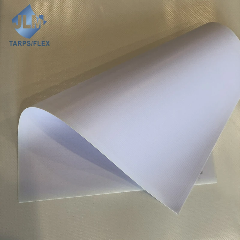 10 oz White PVC Tarpaulin Roll 340gsm PVC Flex Banner Material For Printing