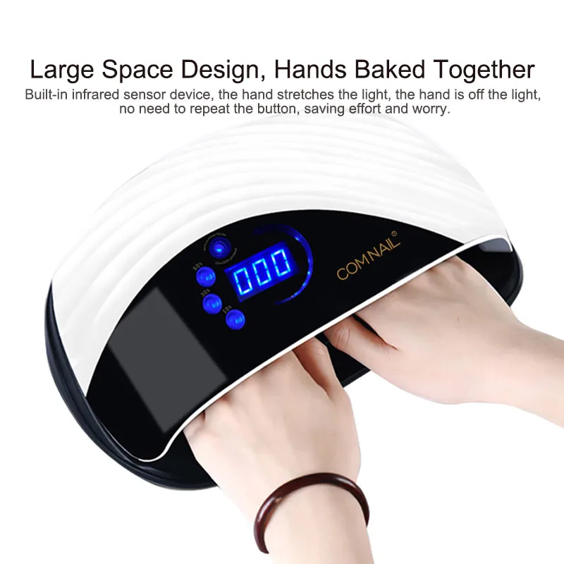 Faster Dryer 120W High Power Universal Nail Polish UV Nail Lamp With Cooling Fan