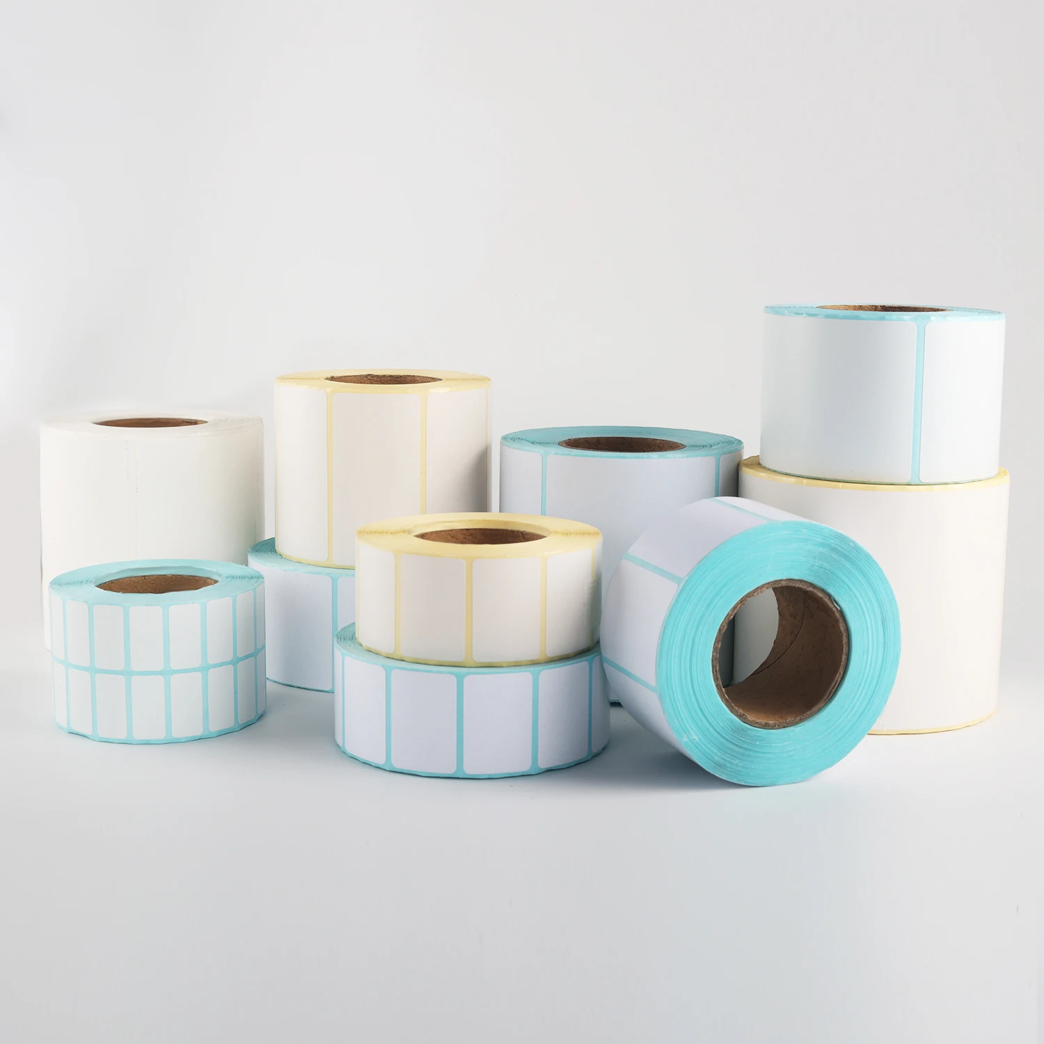 Custom Pp Synthetic Paper Stickers Printed Bopp Jumbo Roll Label Self-adhesive Raw Materials