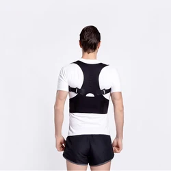 FDBRO Men Women Posture corrector Clavicle Back Support Brace Adjustable Elastic Belt Strap teens Humpback slouching Correction