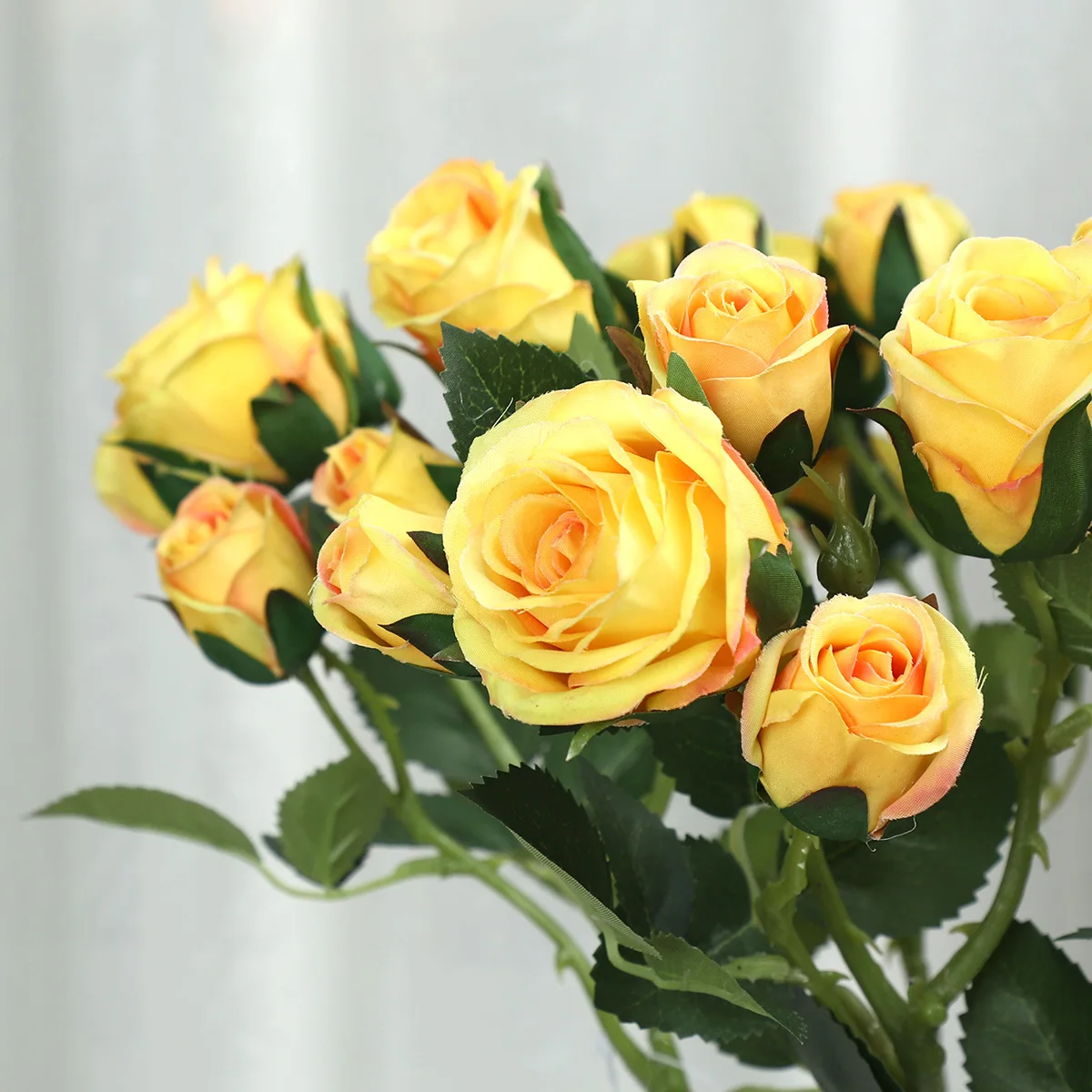 Hot Selling Nordic Home Living Room Decoration Flower Ornaments  Real Touch Artificial Rose Flowers