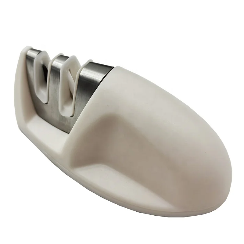 In Stock 2 Stage Ceramic Tungsten Steel Diamond Knife Sharpening Tool Fast Grinding Stone Mini size Manual Knife Sharpener