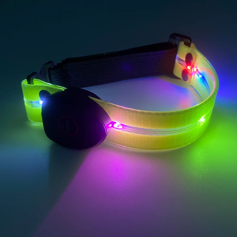 High Quality USB Rechargeable LED Glow Arm Band Flash Safety Light Armband For Joying