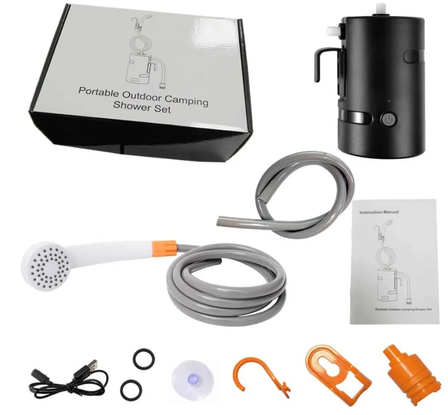 2023 New Douche de camp portable Portable electric shower outdoor bath ducha portatil  Bathing Camping car Shower with pump