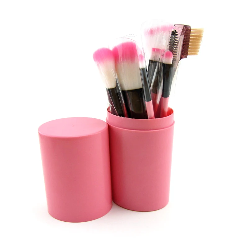 Wholesale Spot 12 Makeup Brush Set Makeup Artist Eye Shadow Brush Loose Powder Eyebrow Brush With Makeup Tube