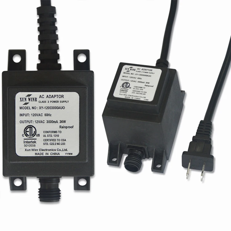 Водонепроницаемый уличный адаптер питания IP68 12 в 24 В с вилкой Стандарта США ЕС Австралии Великобритании 12 в 24 В