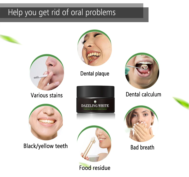 Oral Care Dental Whitening Products Activated Coconut Shell Charcoal Teeth Whitening Powder Organic For China Manufacturer