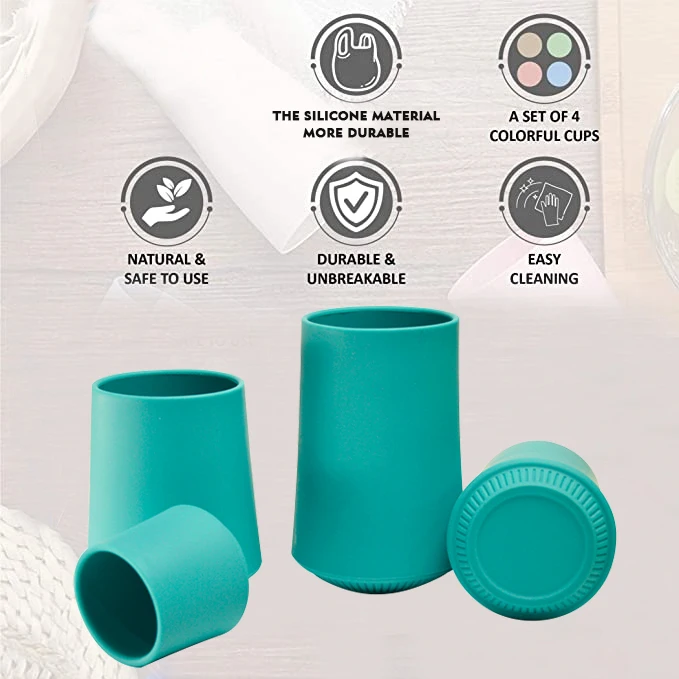 Экологичная небьющаяся многоразовая чашка для питья индивидуальная Пищевая силиконовая пива вина воды