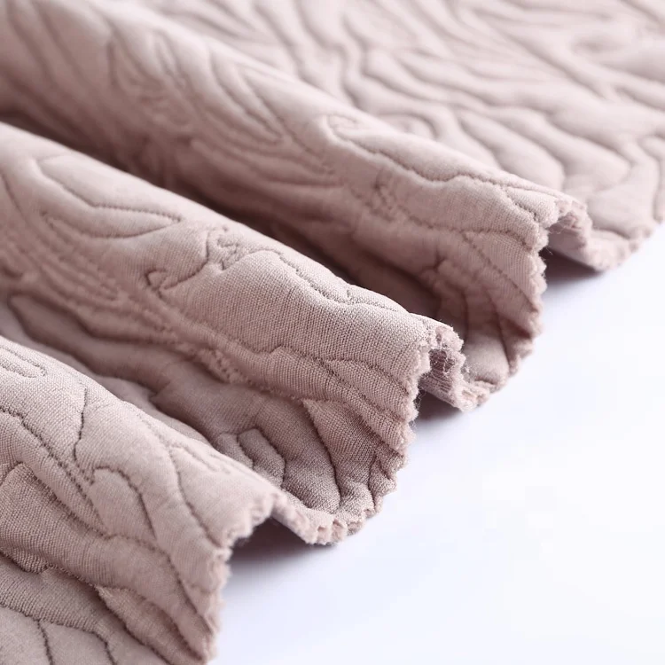 Good quality polyester single sided quilted jacquard pu coated padded puffer fabric