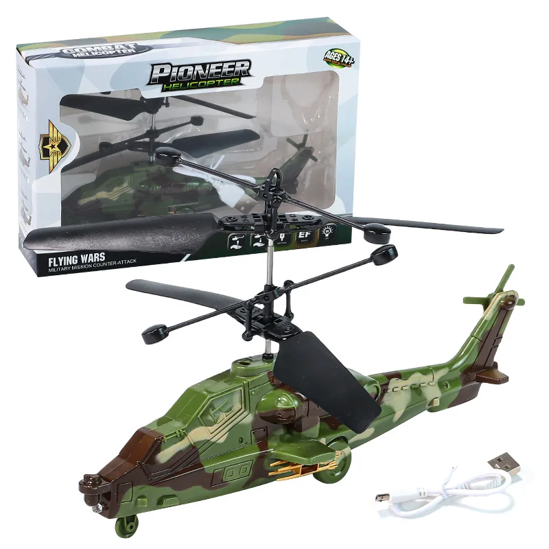 HYUE Charging RC Helicopter Gesture Sensing Flying Toys Hand Induction Helicopter For Children