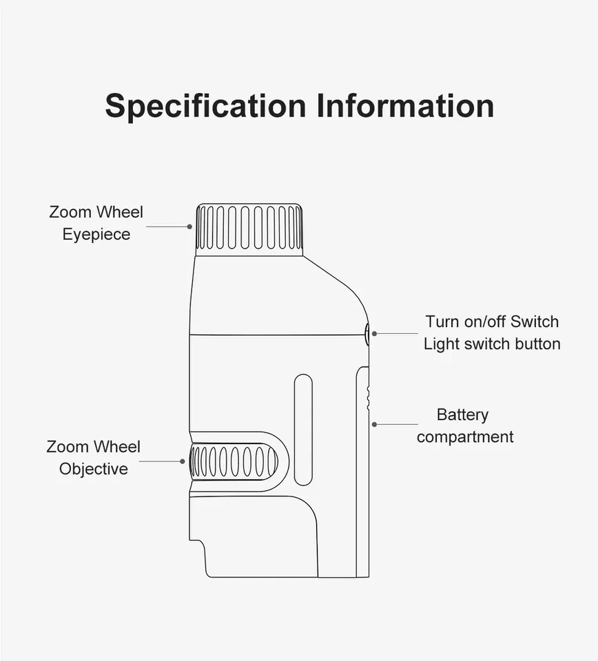 Portable small Child Biological microscope science stem kit educational toys kids beginner microscope
