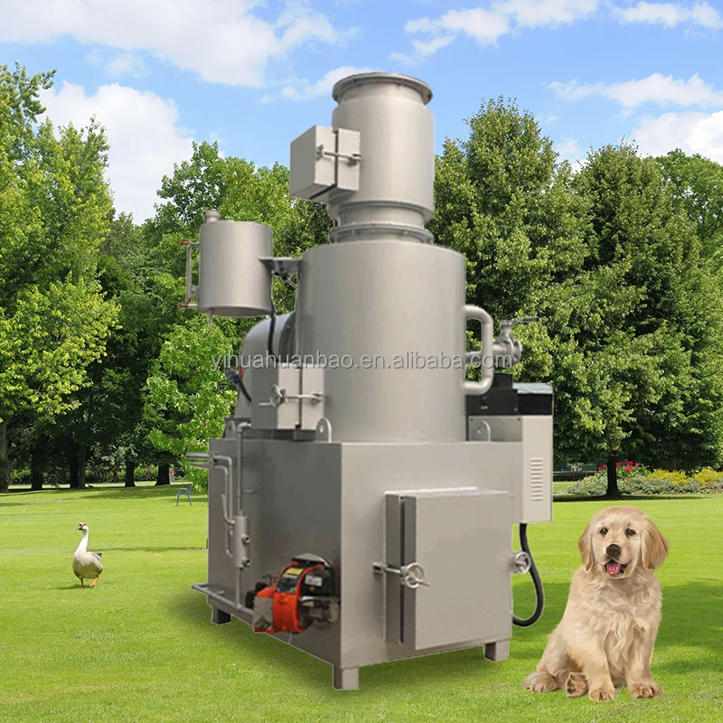 Waste Oil  Refractory Brick Incinerator Furnaces Cremation Machine Pet Incinerator