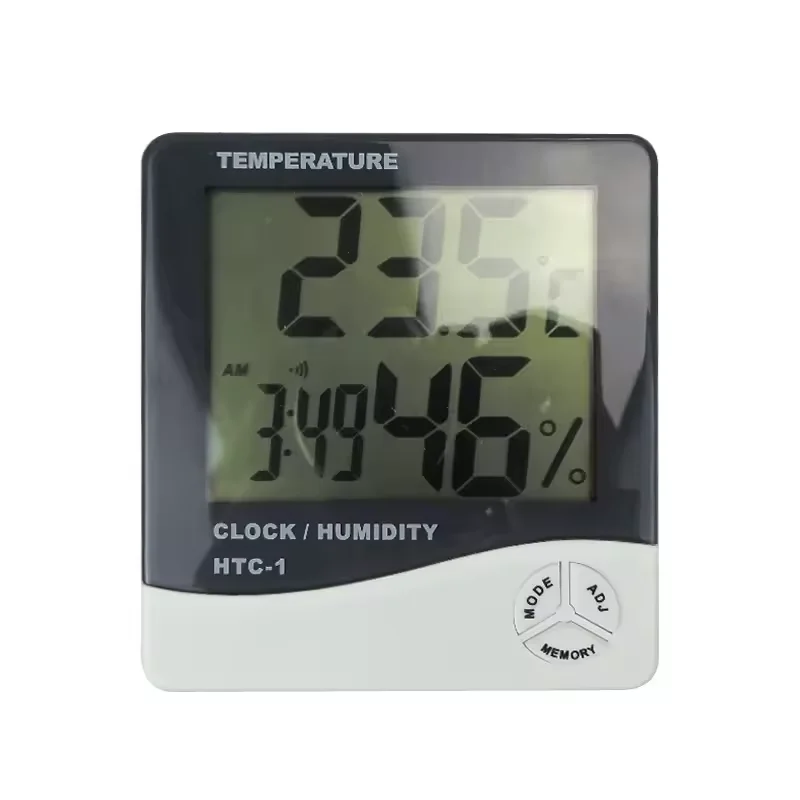Livestock breeding Large screen digital display thermometer and hygrometer HTC-1 Humidity Temperature Clock