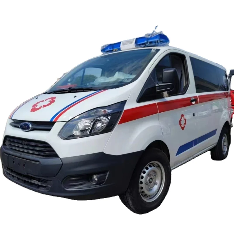 Hot New Ford Ambulance Euro 2-5 Manual Transmission Diesel Fuel for Hospital Disability Transfer Medical Vehicle