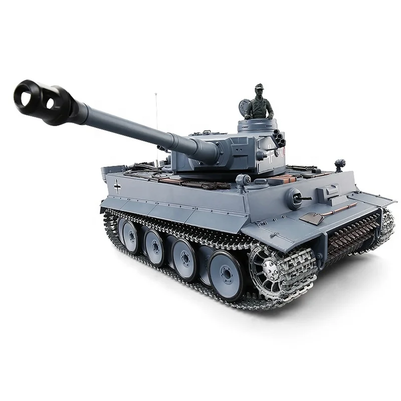 Heng Long 3818-1 оригинальный Модернизированный Профессиональный 1:16 Немецкий тигр инфракрасный ИК BB Airsoft дымчатый Радиоуправляемый Танк игрушки