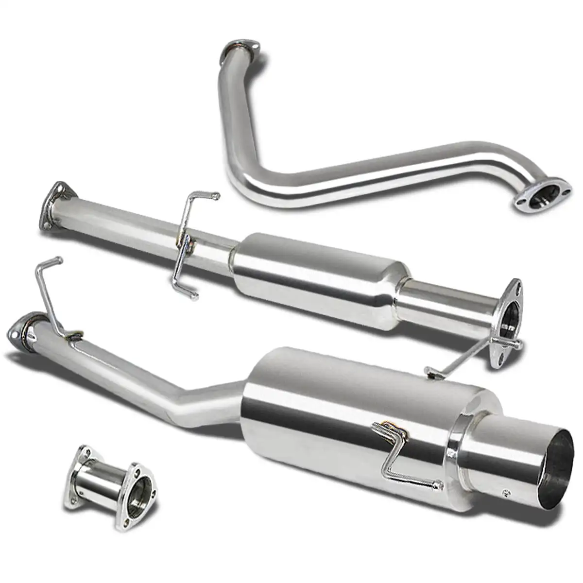 Выхлопная система Catback 4-дюймовый глушитель для 1997-2001 Honda Prelude Coupe 2.2L