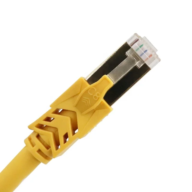 High speed New China Round Cat8 Rj45 SFTP SSTP Patch Cord Ethernet Network Cable 1M 2M 3M Patch Cord Price