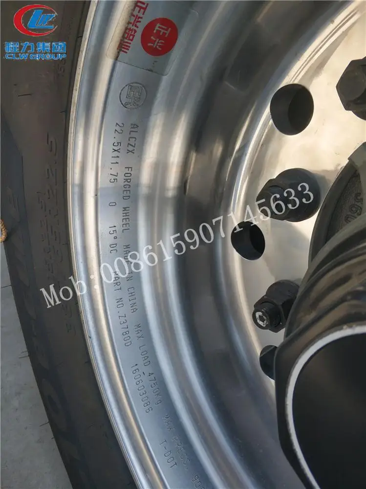  CLW трехосный 43000 алюминиевый бак галлонов дизельный топливный из алюминиевого сплава топливо прицеп с 4 дюйма крышки канализационных люков