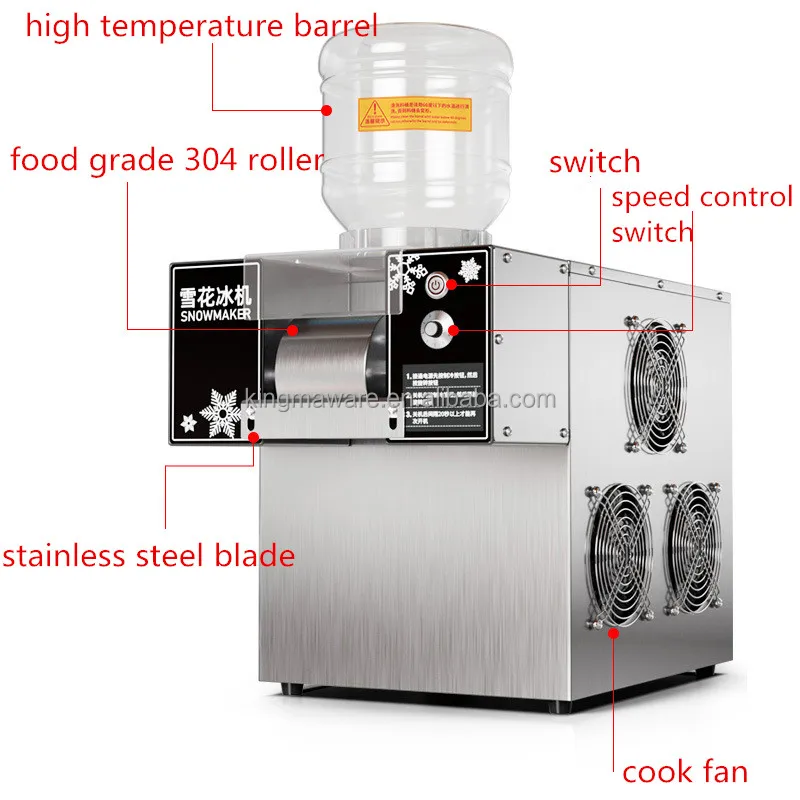 China Factory Sale Milk Snow Shaved Machine Ice Snowflake Shaver Maker Making