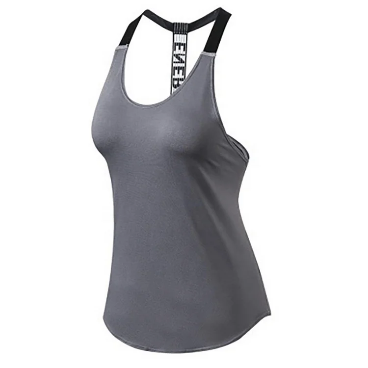 Customized logo quick dry vest loose fitness women tank tops gym
