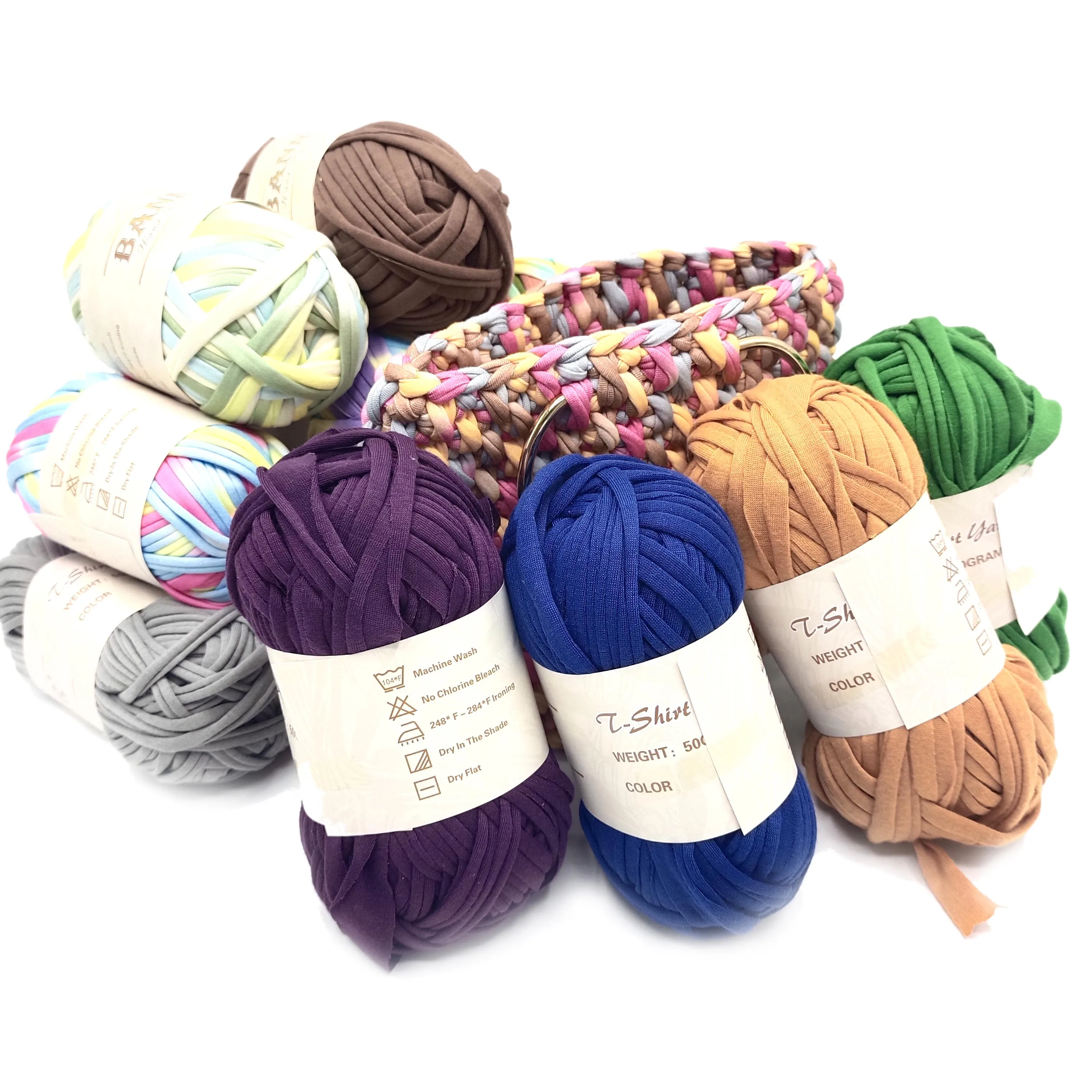 Polycotton Crochet Raffia Yarn For Crochet Bags