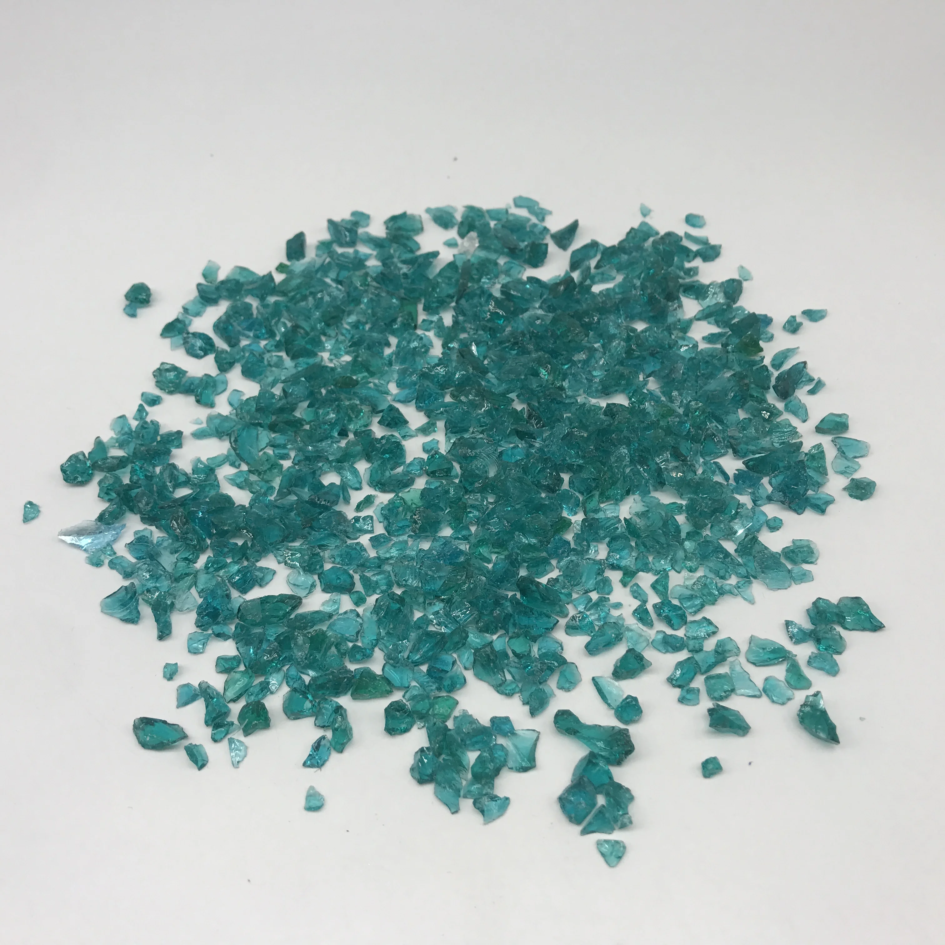 9-12mm turquoise crushed glass for terrazzo