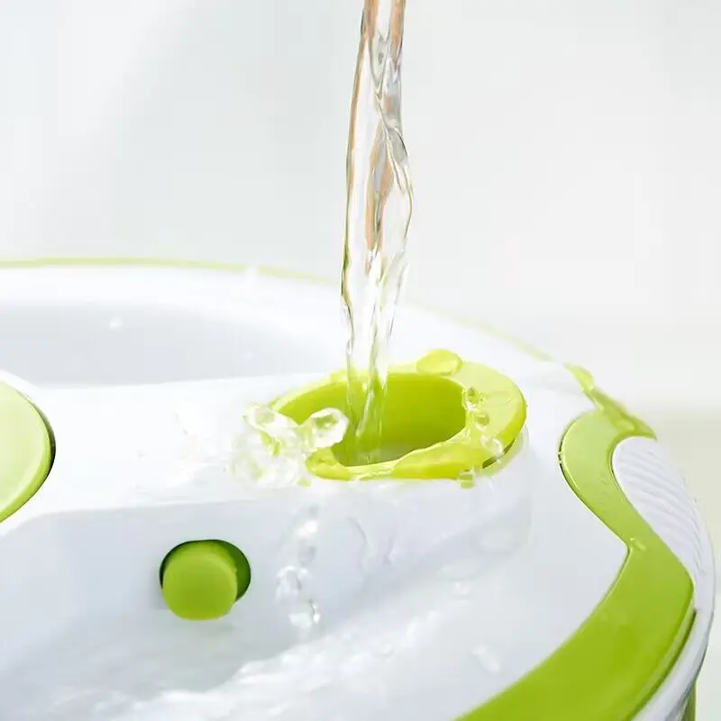 Household multifunctional vegetable dryer with brake dehydrator salad washer kitchen manual lazy person