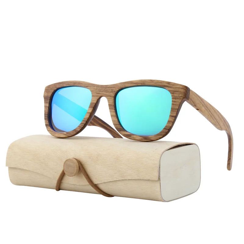 Wood sunglasses product 2021 dropshipping hot sale wholesale glasses women designer wood frame sunglasses black