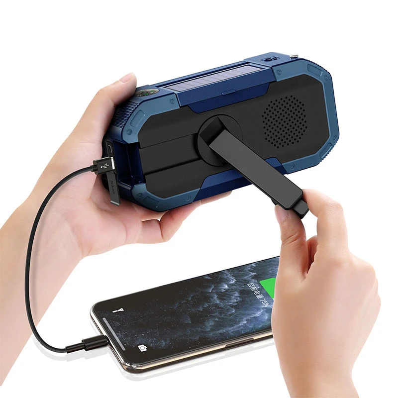 Hot Sale Fospower Disaster Kit Emergency Solar Hand Crank Portable Weather Radio