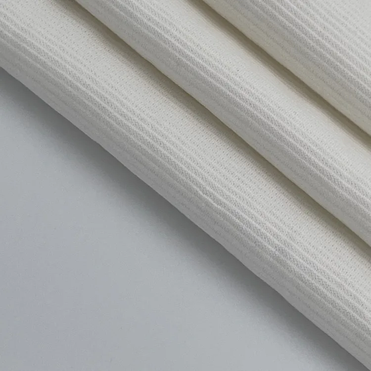 Microfiber Cotton Spandex Plain Knitted Fabrics Custom Cotton Spandex Pointelle Knit Fabric For Clothing