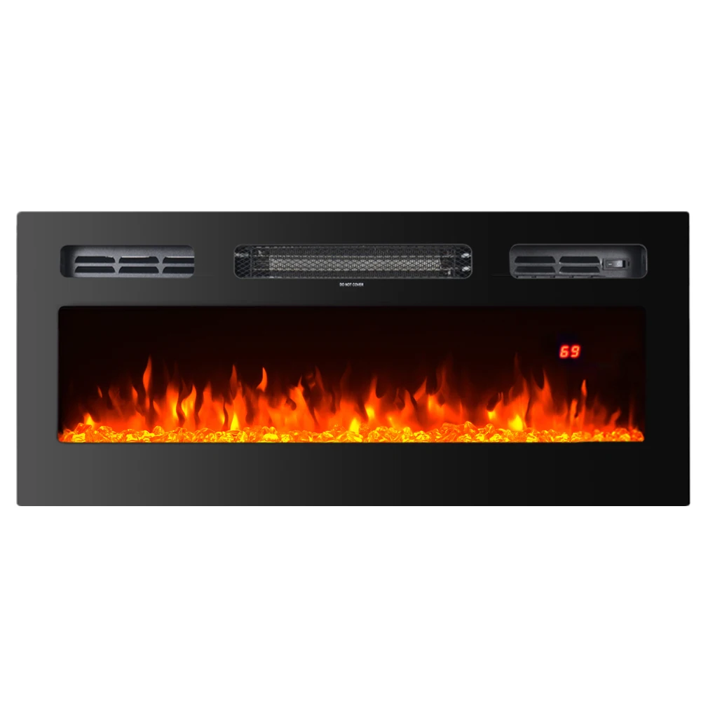Недорогой настенный Электрический белый черный камин со светодиодной подсветкой для RV, 30 дюймов