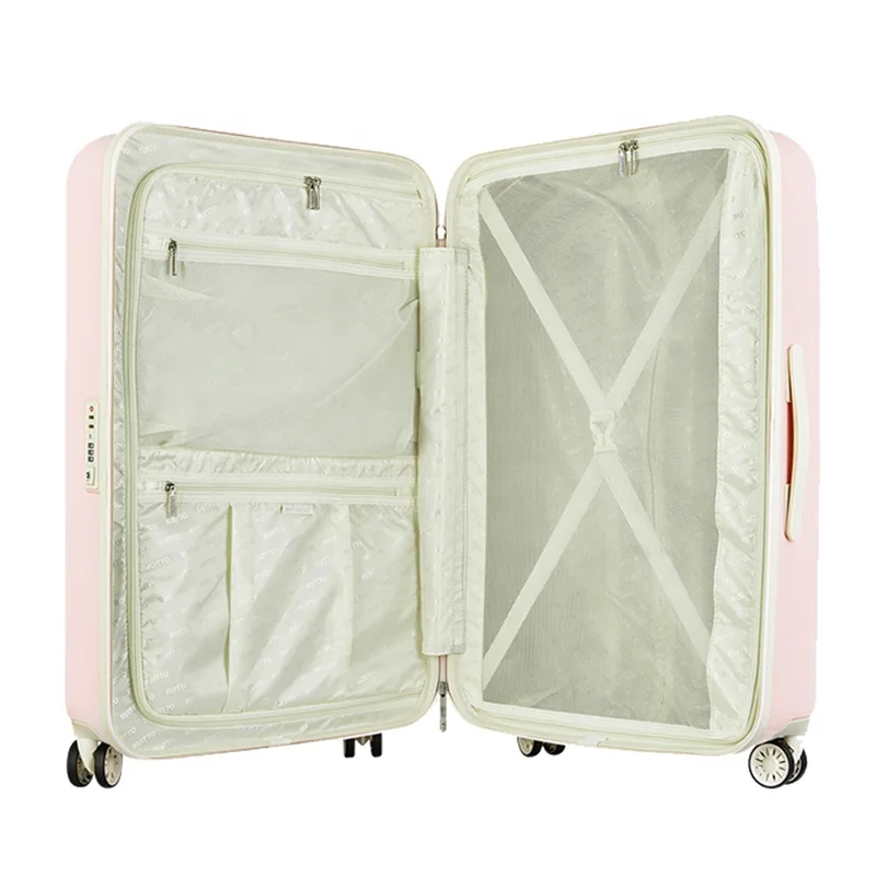 
New design Macarons color trolly luggage bag 3 pieces set Branded suitcase trolley luggage bag suitcase 