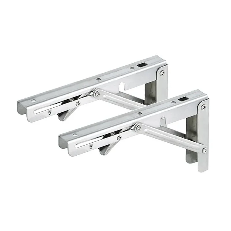 Wall Mounting Shelf Heavy Duty Stainless Steel Collapsible Shelf Bracket