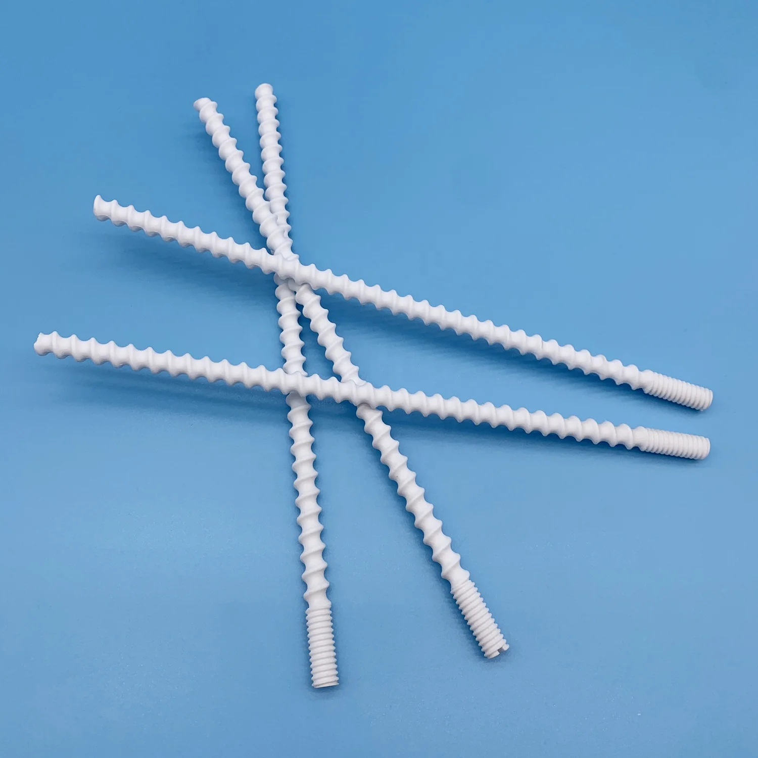 Wear-resistant Alumina Ceramic Screw Pipe Al2O3 Ceramic Tube
