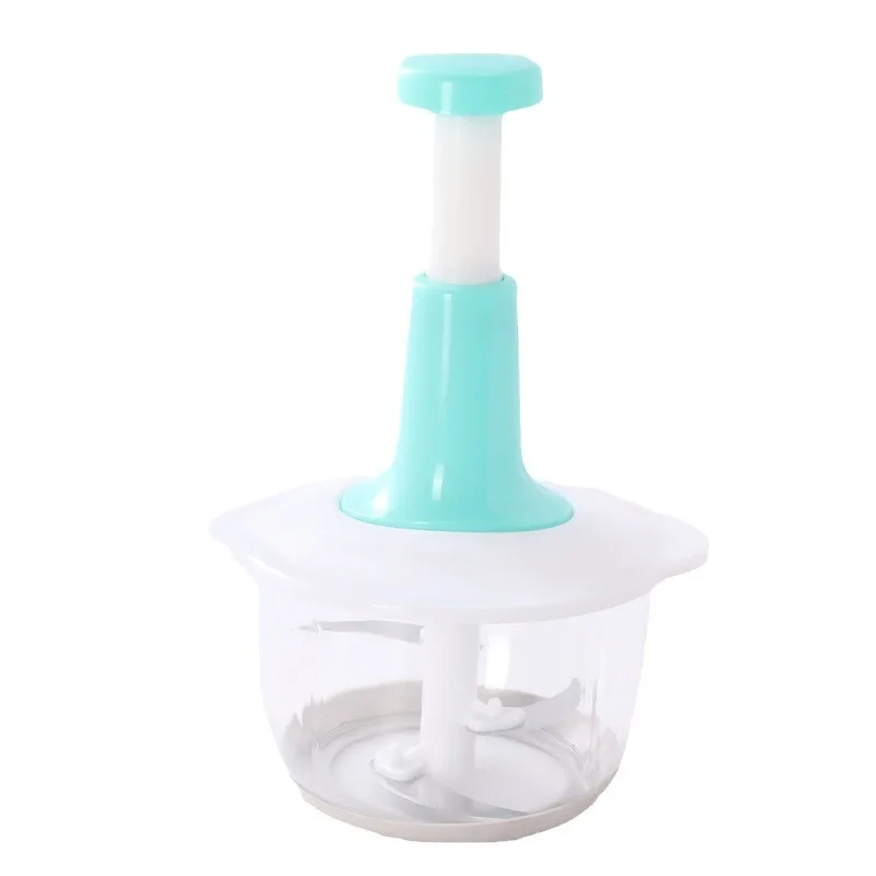 Handheld Plastic Vegetable & Onion Chopper Manual Slicer Cutter with Push Feature for Meat & Poultry Tools