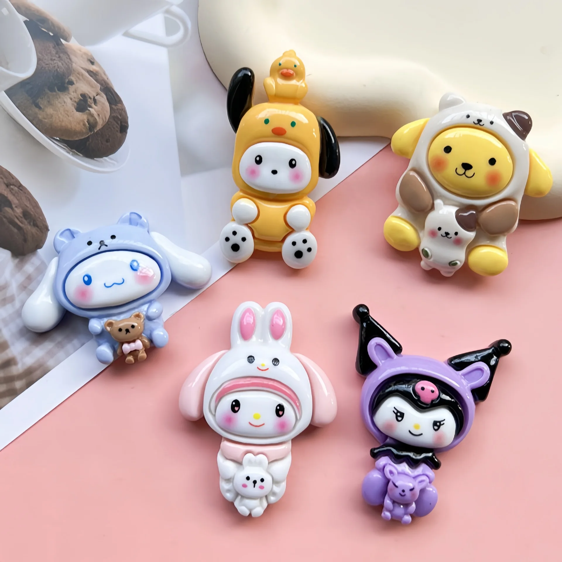 Прямая поставка от производителя Мультяшные яркие животные Sanrio Diy смола для украшения животных из смолы кабошон