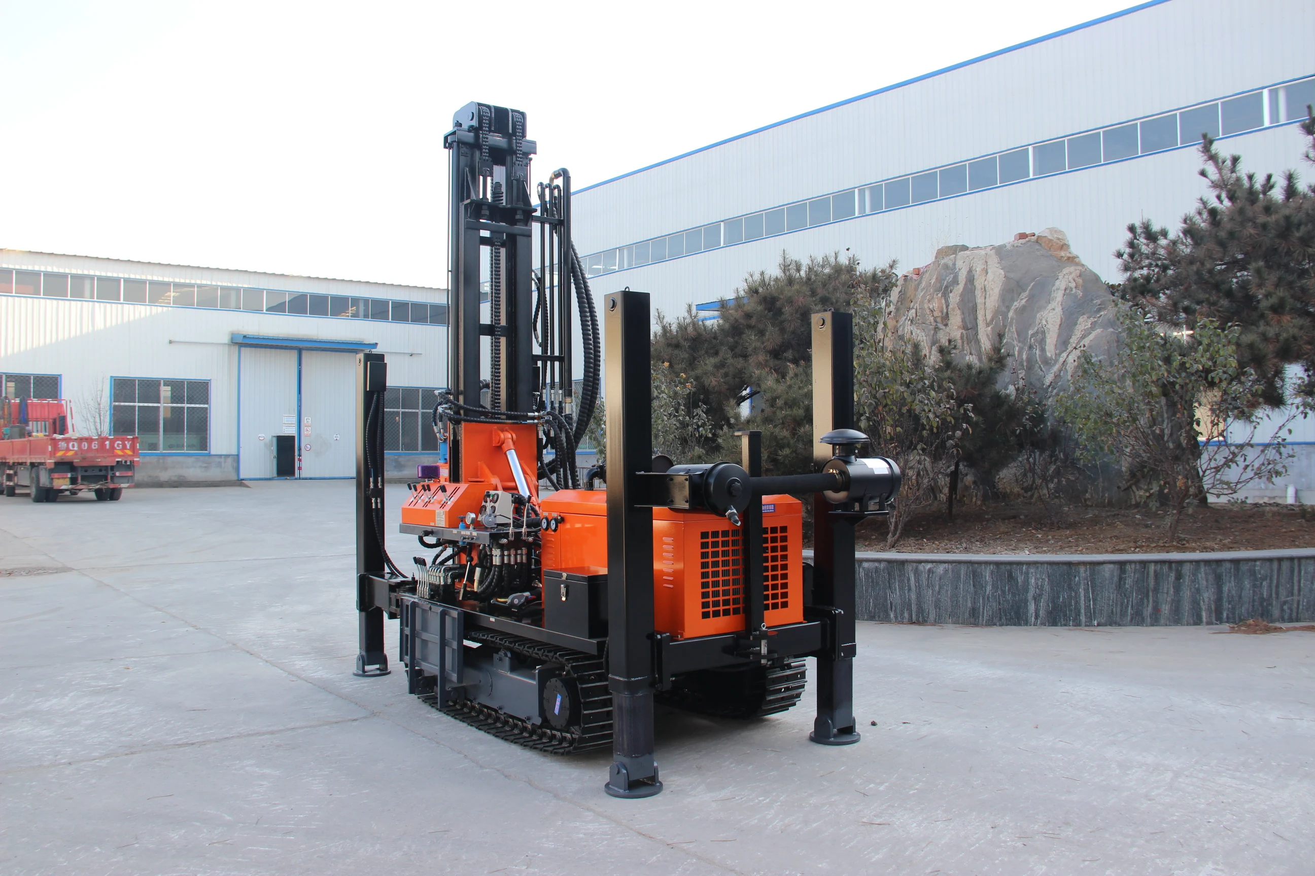 Truck mounted water bore well drilling machine Cheap price air compressor water well drilling rig machine for sale