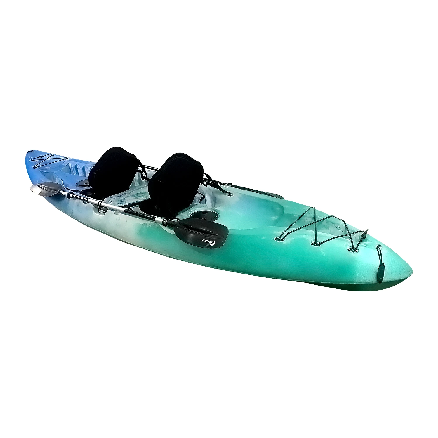 TOLEE горячая Распродажа крутой каяк для трех человек 12-футовый пластиковый каноэ морское рыболовство рекреационный