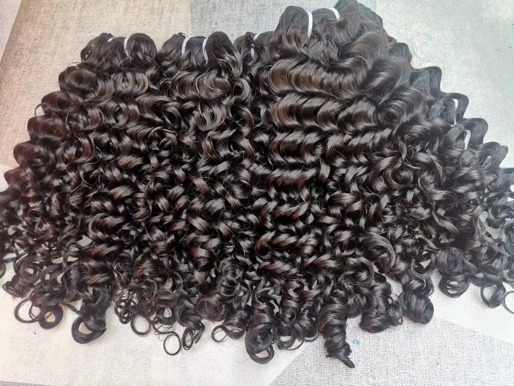 100% Raw Virgin Burmese Hair Weft, Raw Burmese Curly Cambodian Hair Bundles, Burmese Curly Hair Bundles Vendor