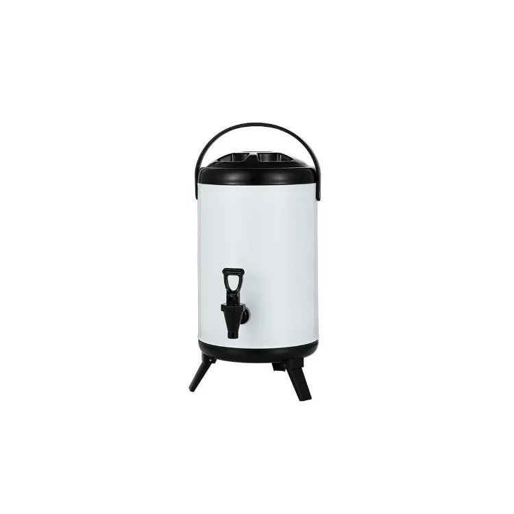 Customization Stainless Steel Thermos Bucket Keep Warm Insulation Barrel Pot Milk Tea Bucket With Faucet