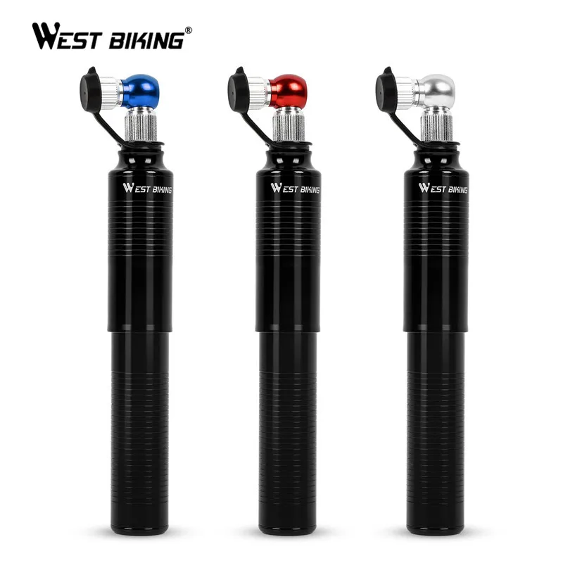 Миниатюрный велосипедный компрессор WEST BIKING портативный ручной воздушный насос Co2 воздушные