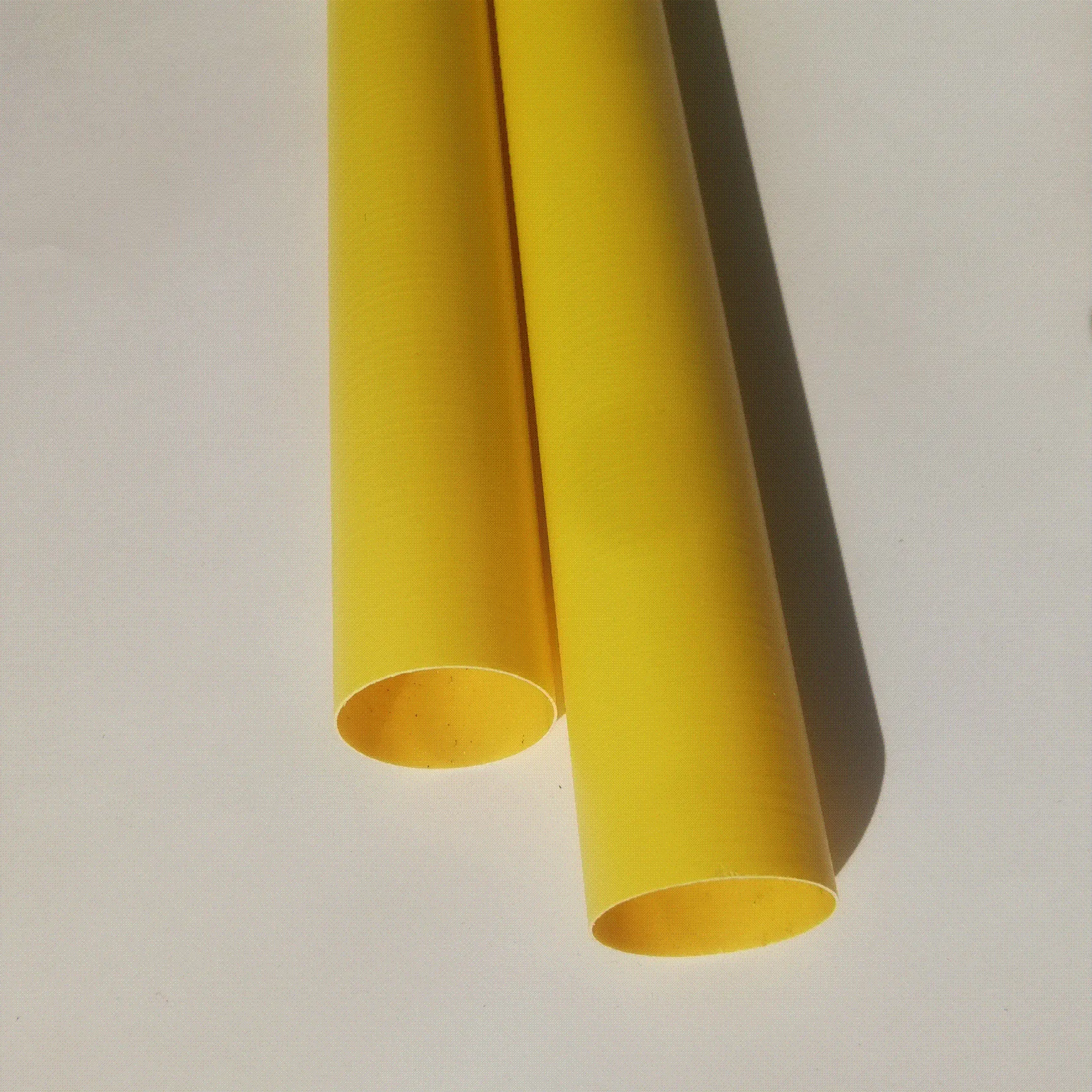 yellow color 0.4mm  Fiberglass Tubes,Frp Tubes,thin wall fiberglass tubes fiberglass pipe Glass fiber shell Insulation