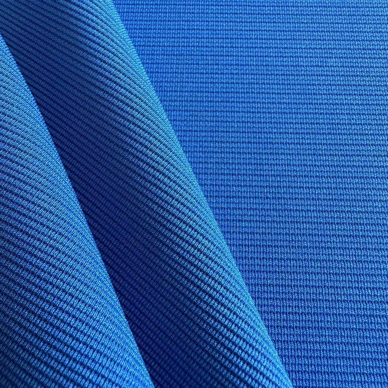 Custom 230gsm stretch ottoman rib fabric polyester spandex solid ottoman fabric for trousers and garment