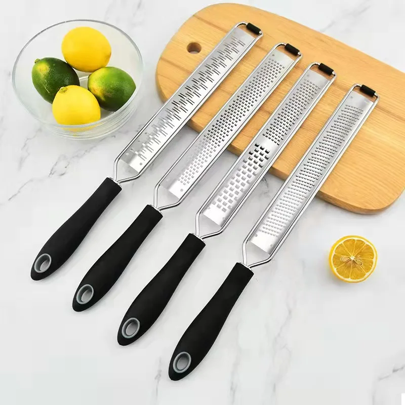 Kitchen Accessories Gadgets Stainless Steel Flat Cheese Multi-purpose Food Grater Vegetable Fruit Chocolate Lemon Four Options