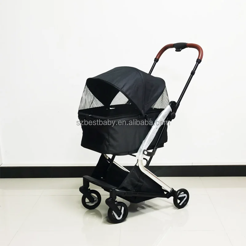 Wholesale Luxury Pet Stroller Dog Carrier 4 Wheels Pet Dog Stroller For Travel