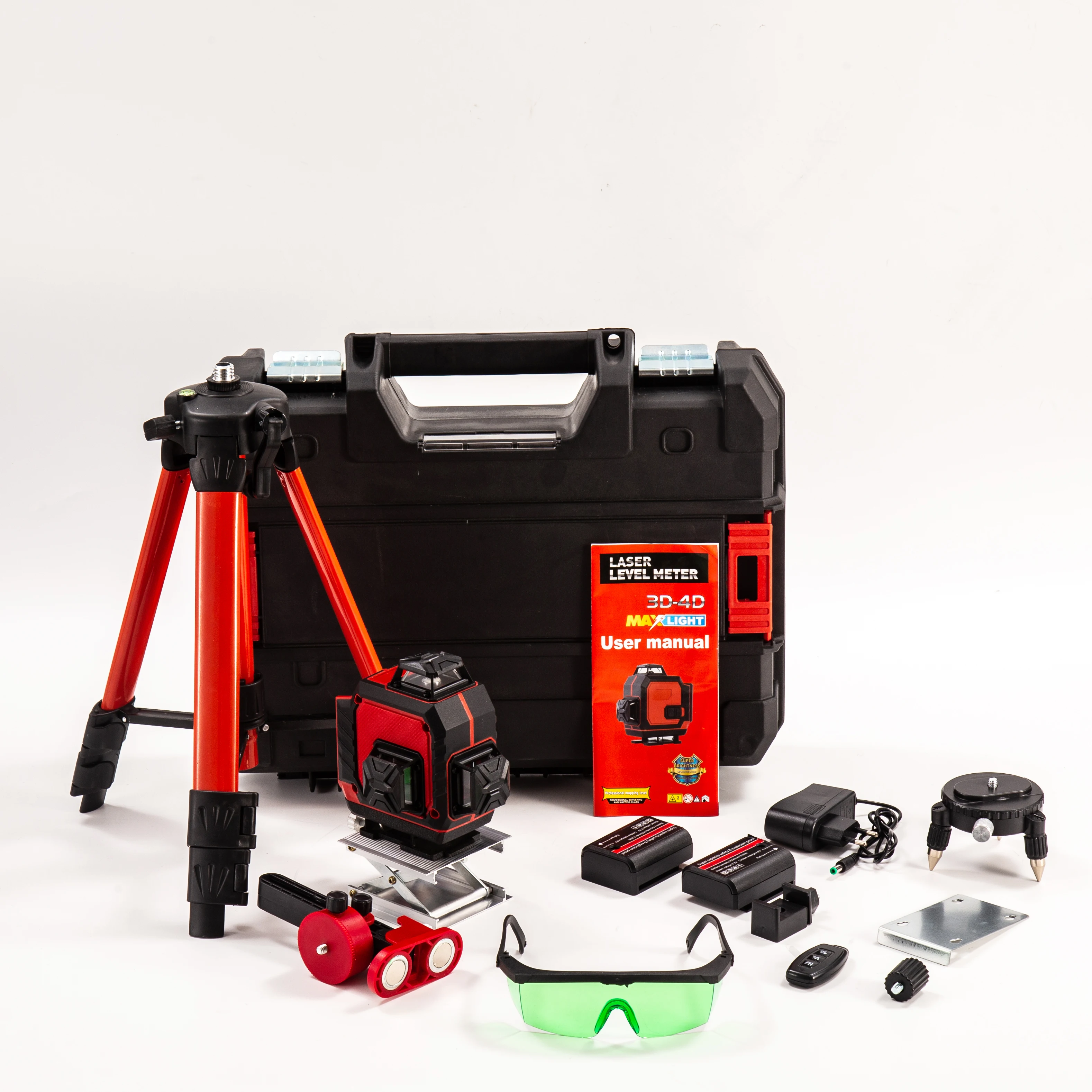 HIERKIN Battery powered tool kit rechargeable batteries tool backpack niveau laser rotary laser level sewer camera self leveling
